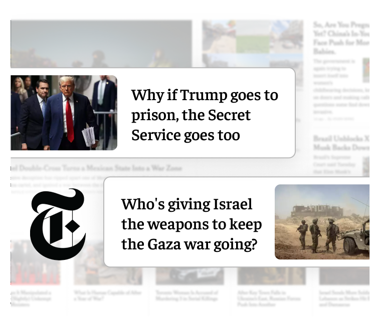 Stay globally informed  with exclusive story from New York Times.